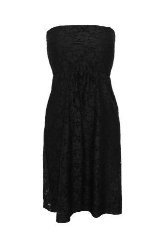 Urban Classics γυναικείο mini φόρεμα αμάνικο από δαντέλα Regular Fit - TB922 Μαύρο XL